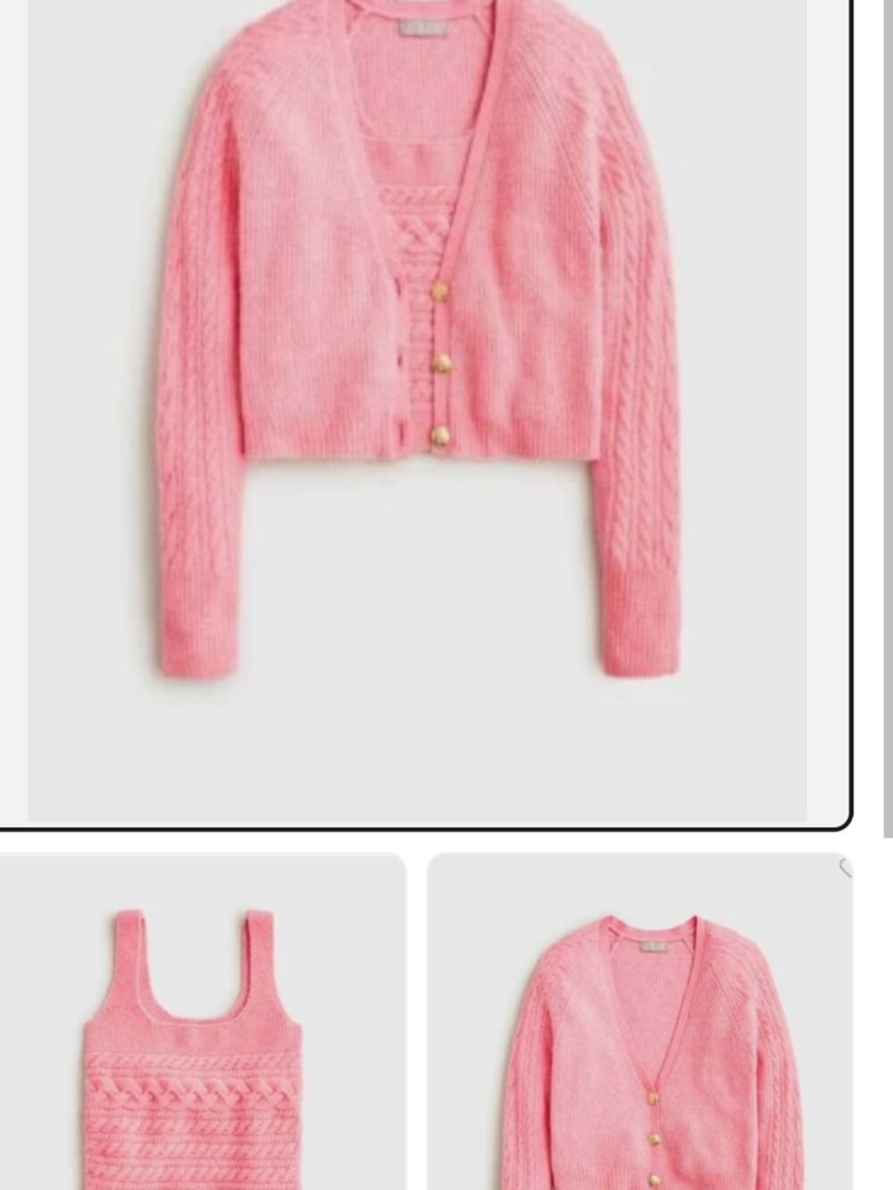 J Crew NWT Cropped Sweater Set